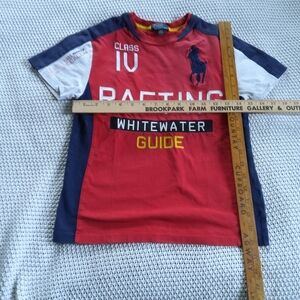 Child Big Pony Polo Ralph Lauren Tee Single Stitch Whitewater Rafting Guide